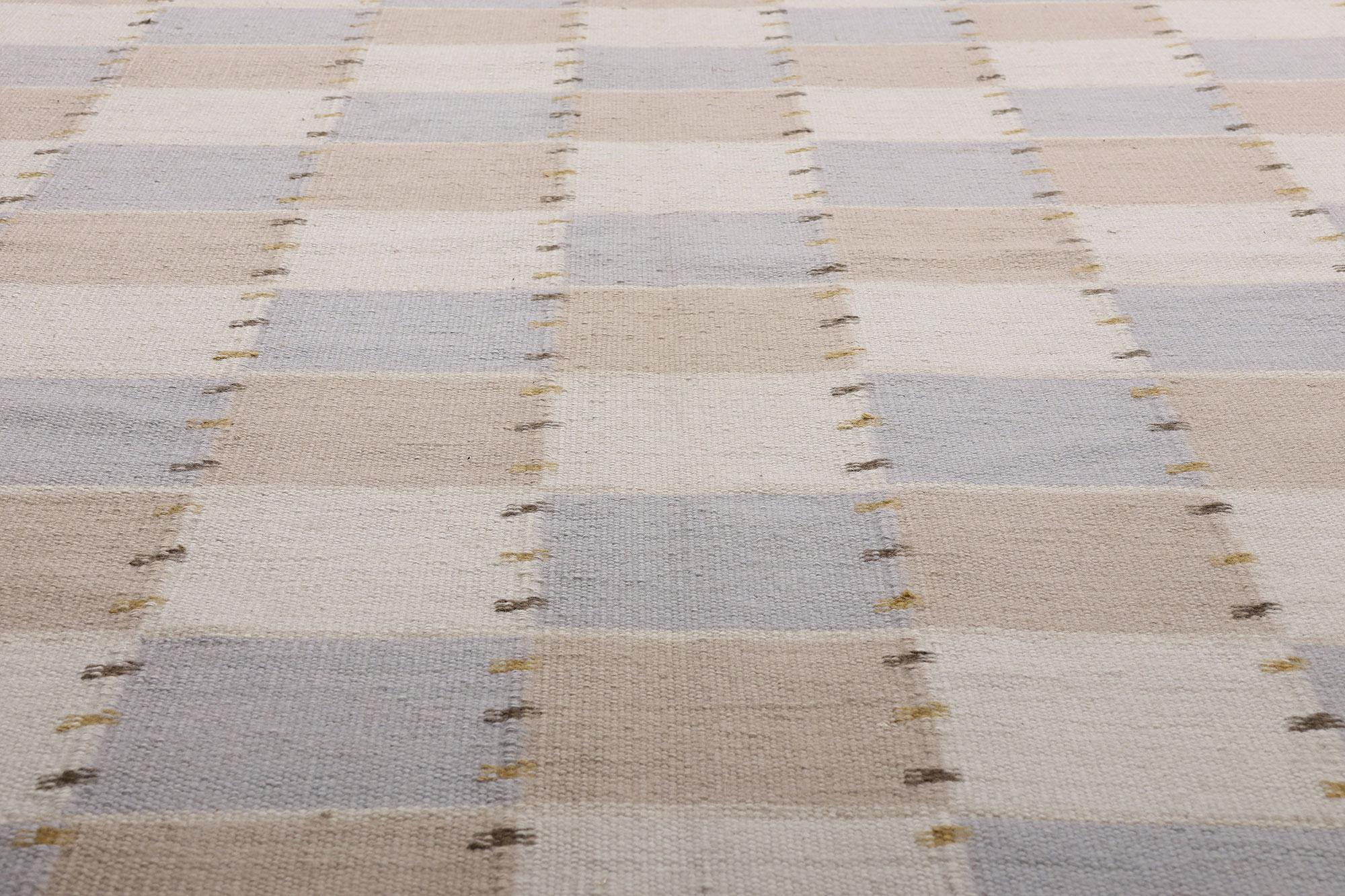 Wool New Scandinavian Swedish Inspired Röllakan with Modern Nordic Style For Sale