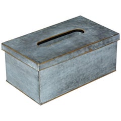 Swedish Style Metal Gilt Edge Tissue Box