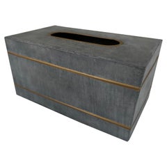 Swedish Style Metal Gilt Edge Tissue Box