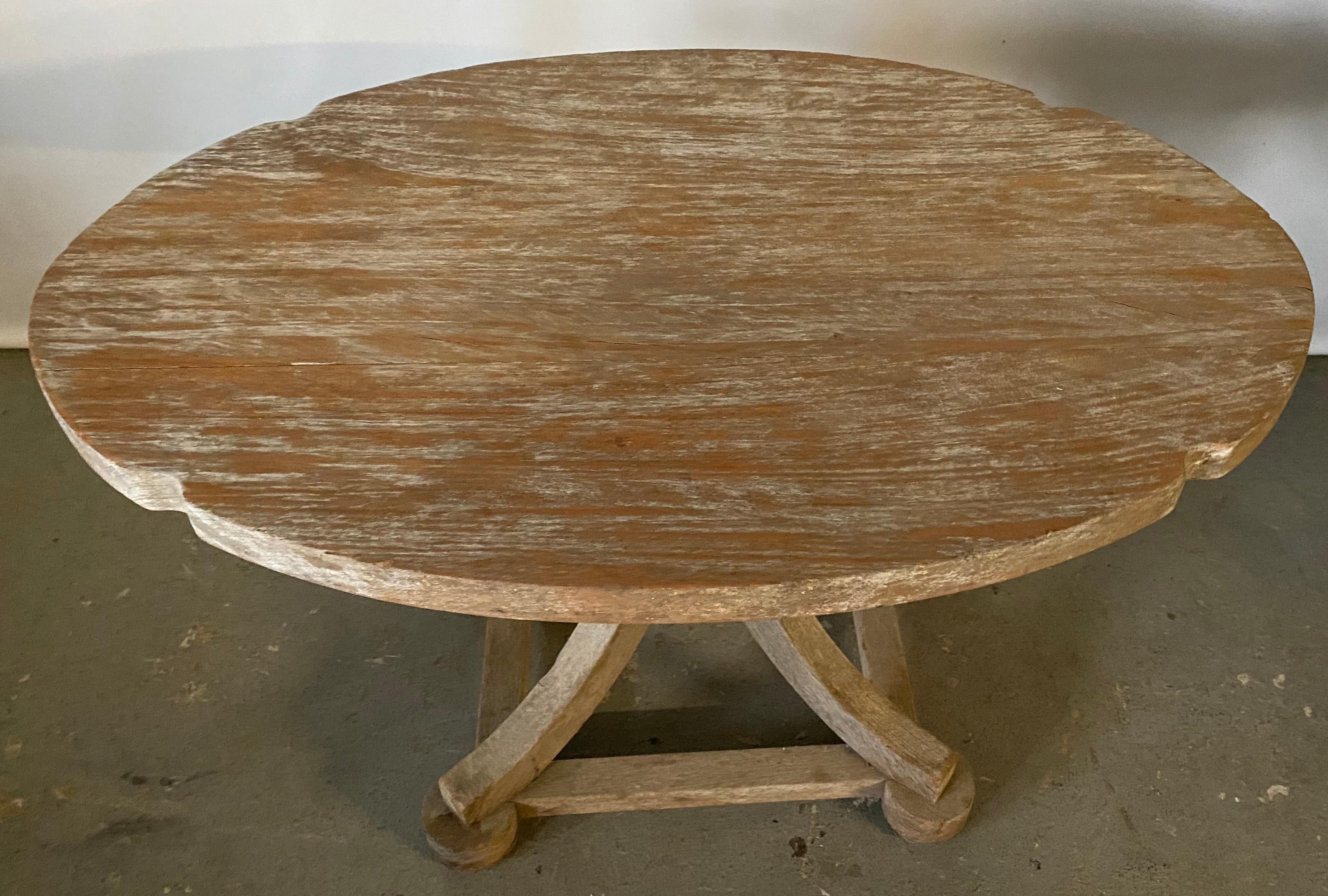 Swedish style rustic country teak table can be used indoors or outdoors. Great as a coffee table or end table on the porch, patio, in formal or casual setting.
Marked Munder Old Chatham New York.