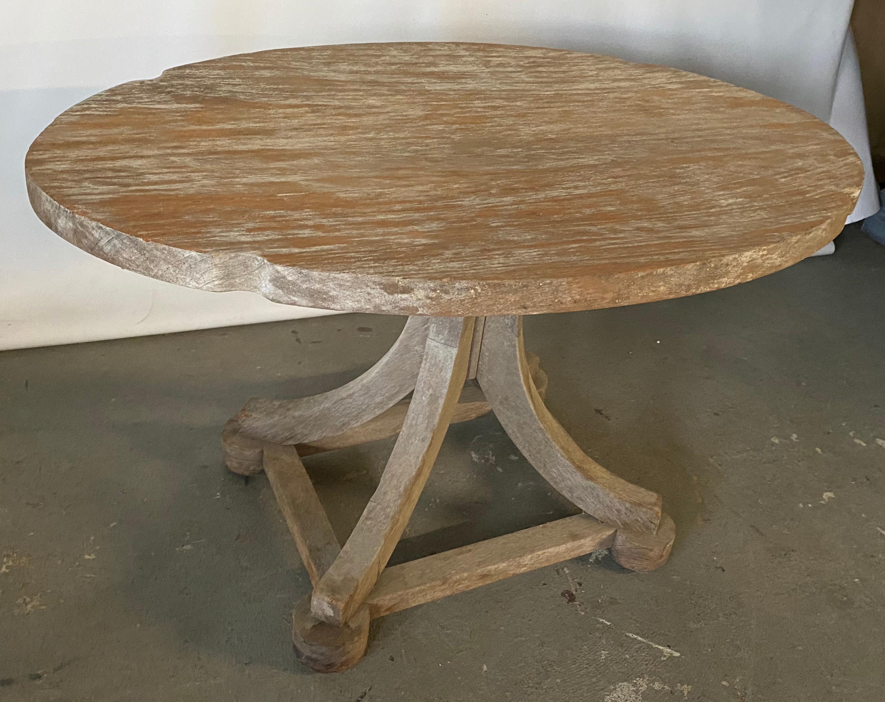 American Swedish Style Oval Teak Side Table or Coffee Table