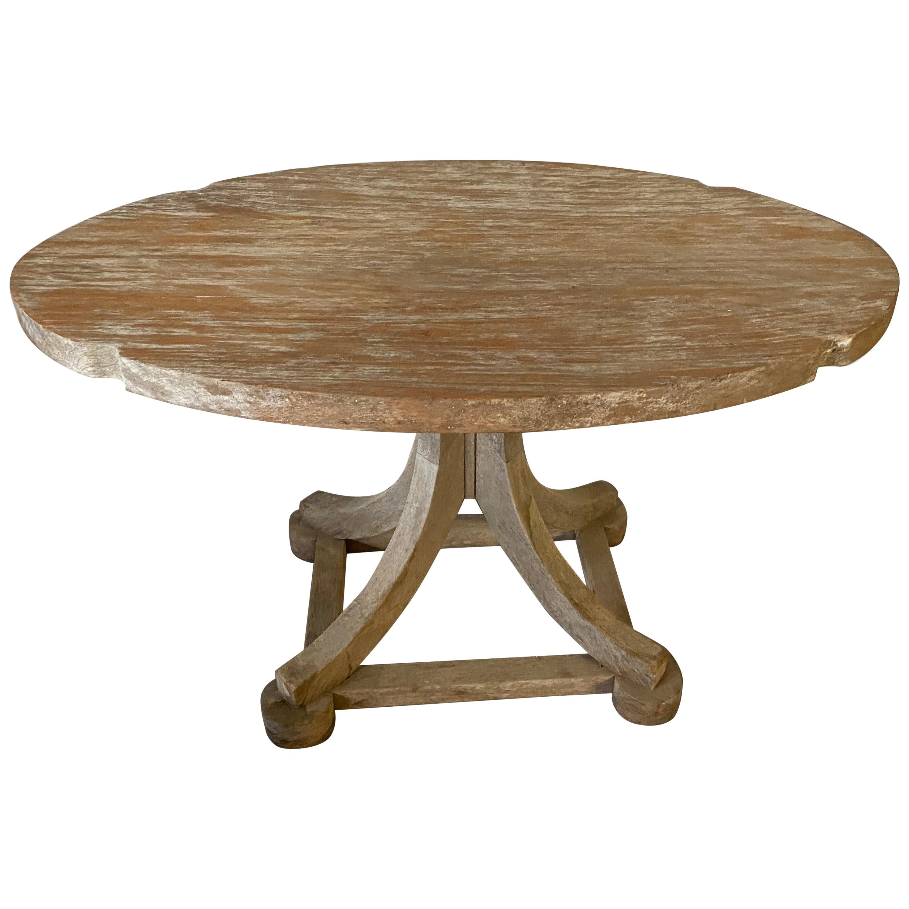 Swedish Style Oval Teak Side Table or Coffee Table
