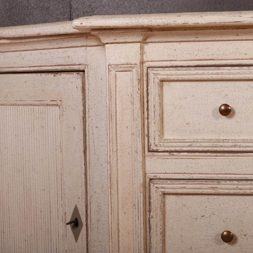 English Swedish Style Sideboard with Drawers For Sale