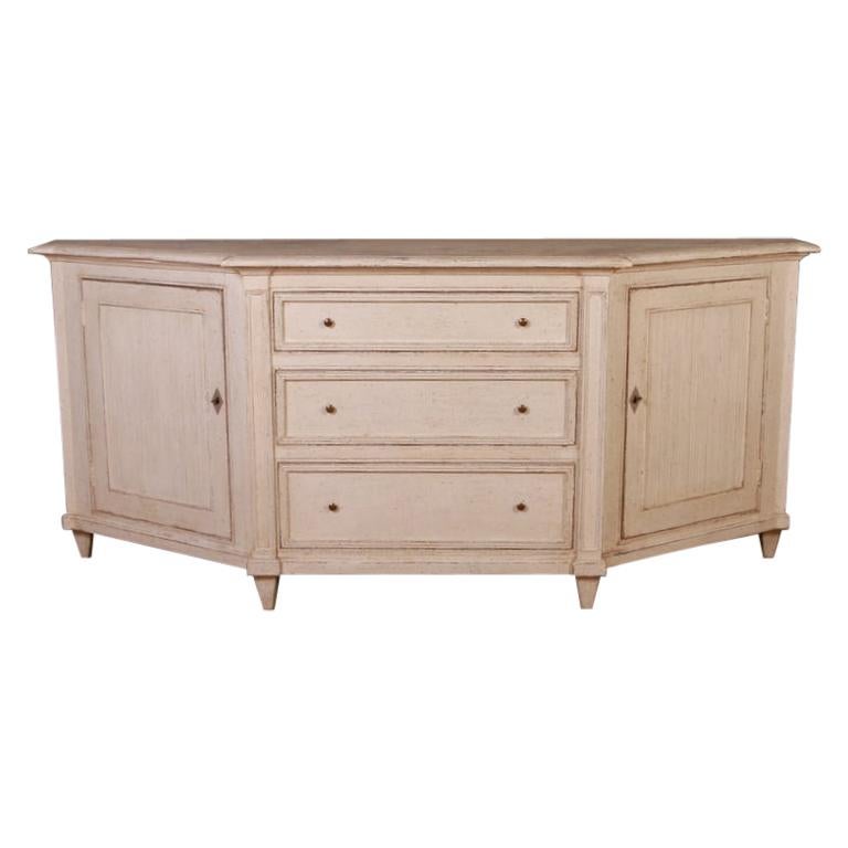 Swedish Style Sideboard with Drawers For Sale