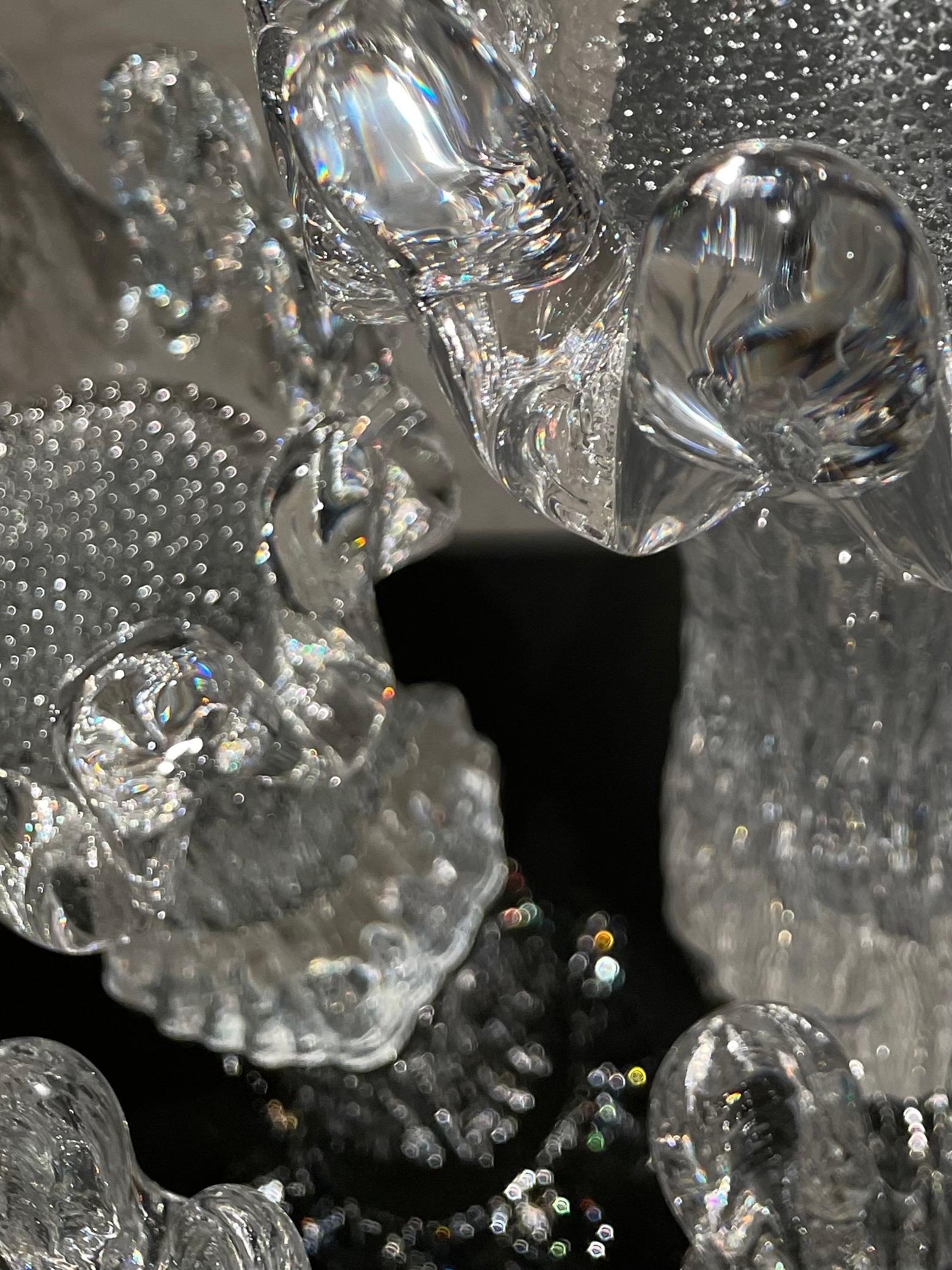 Collection de chandeliers en cristal Tournesol de Suède par Göran Wärff pour Kosta Boda en vente 3