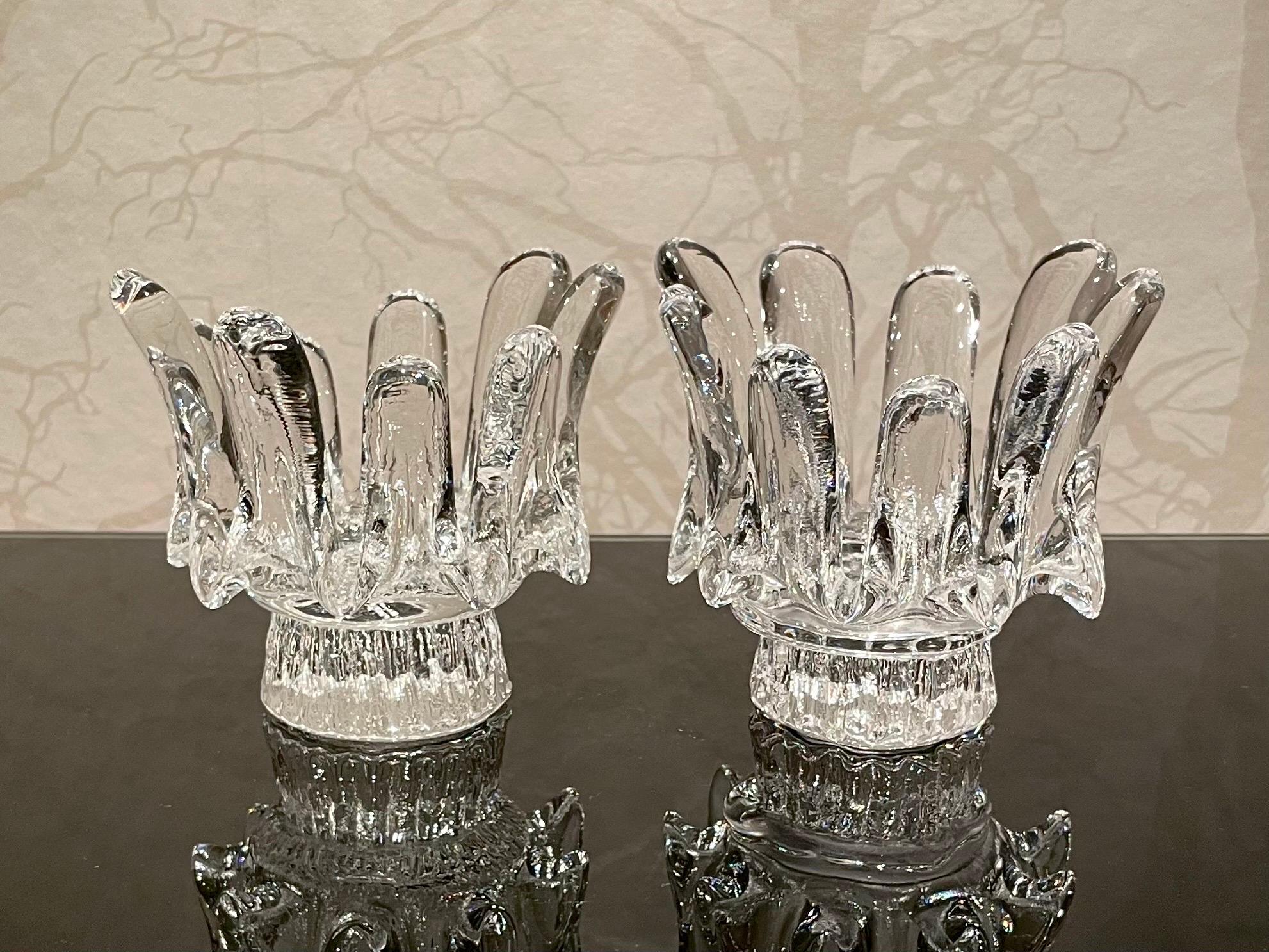 Collection de chandeliers en cristal Tournesol de Suède par Göran Wärff pour Kosta Boda en vente 10