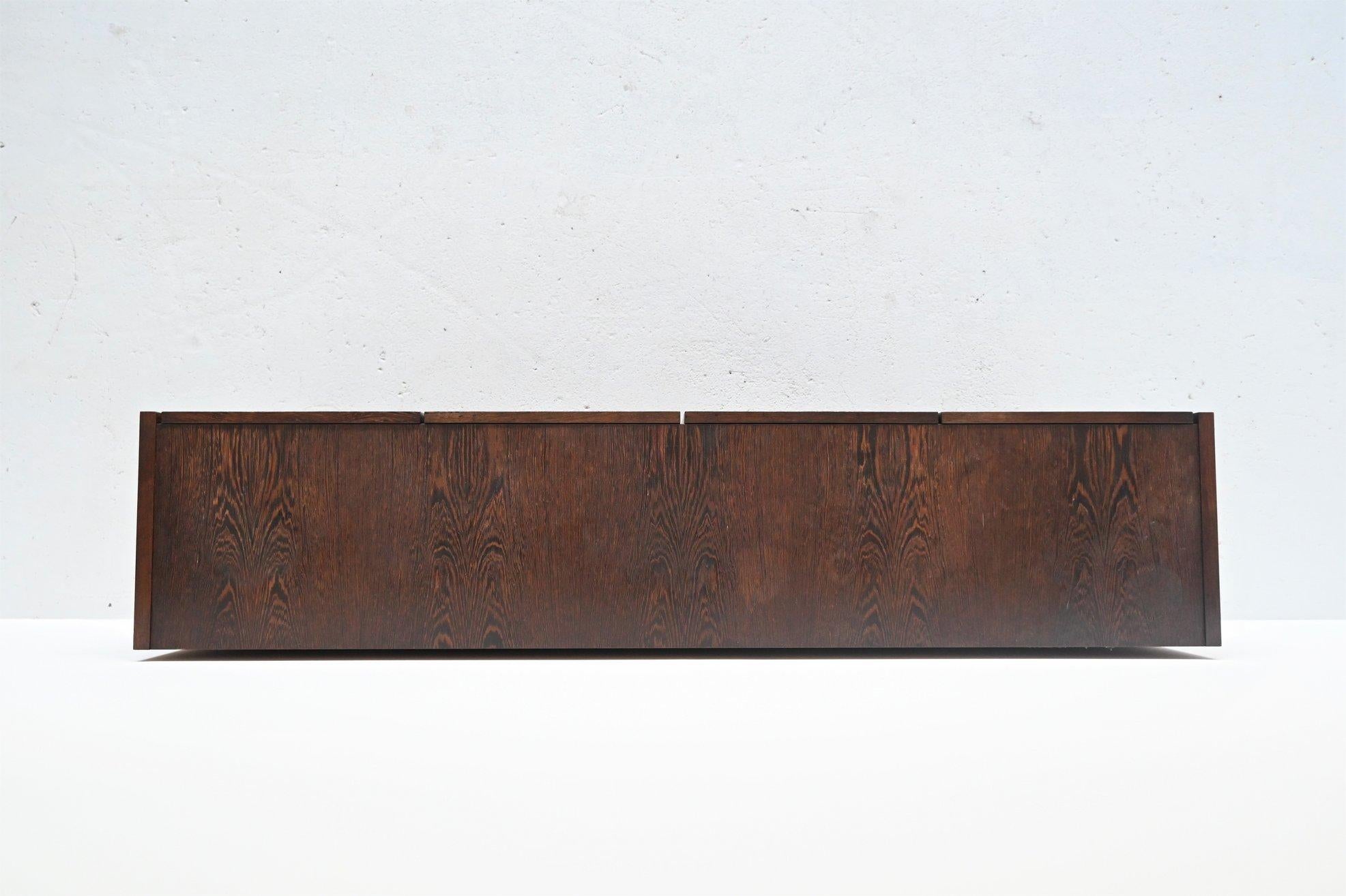 Swedish Symmetric Wenge Wood Sideboard Royal Board, Sweden, 1960 6