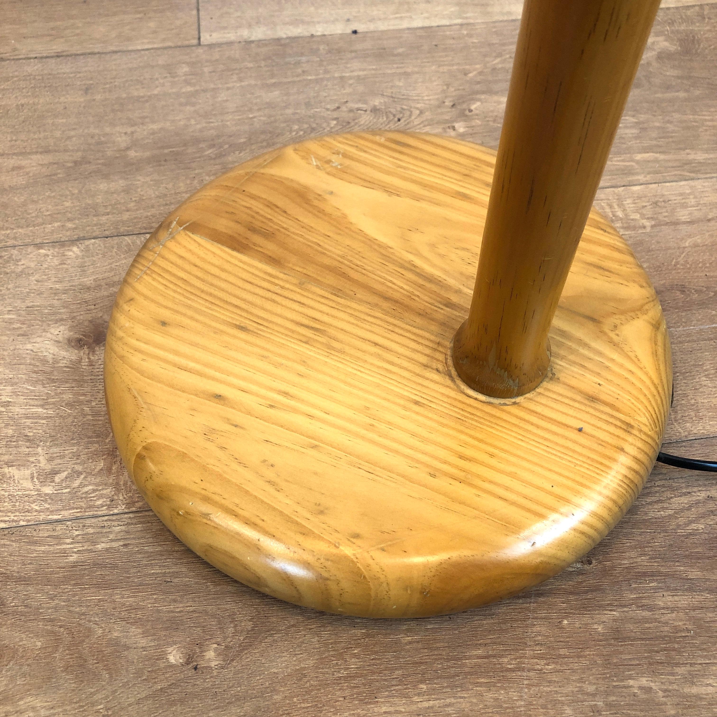 Pine Swedish Taberluz Mid-Century Floor Lamp For Sale