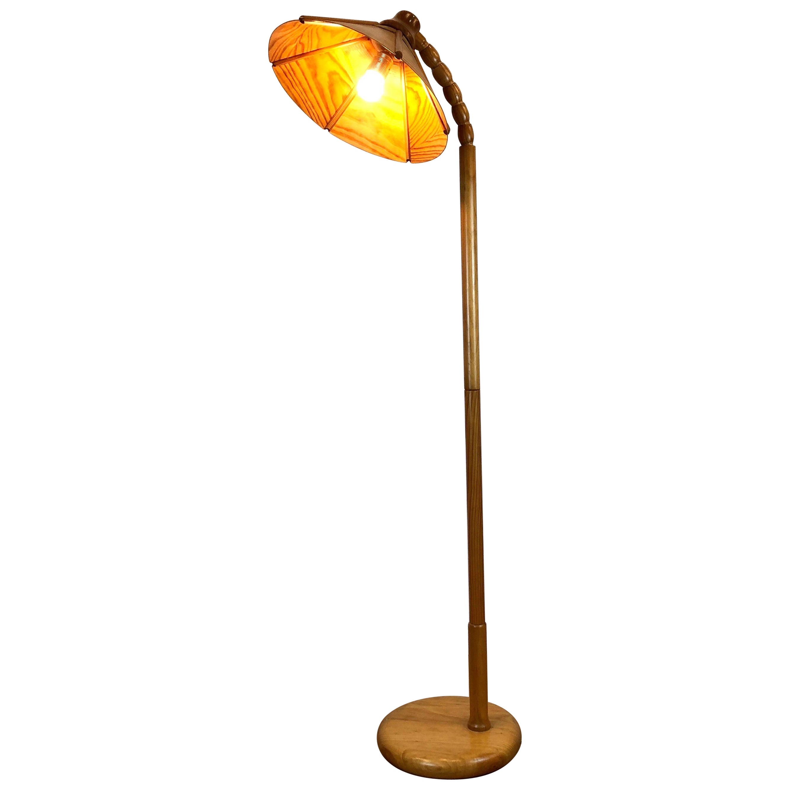 Swedish Taberluz Mid-Century Floor Lamp