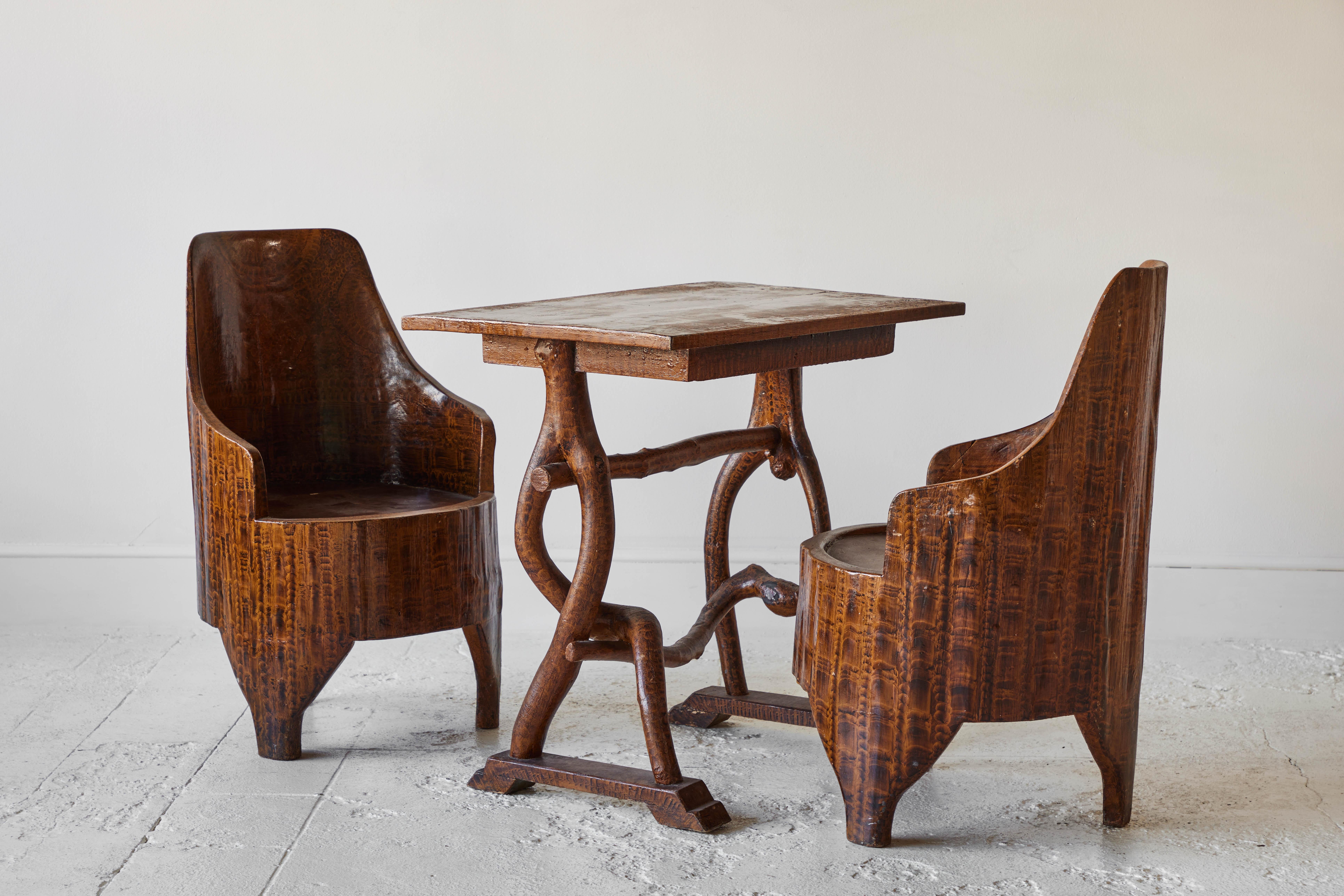 Swedish Table and Chair Set In Good Condition In Los Angeles, CA