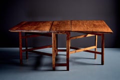 Swedish Table in Pine, with two folding Leaves, Sweden 1920s