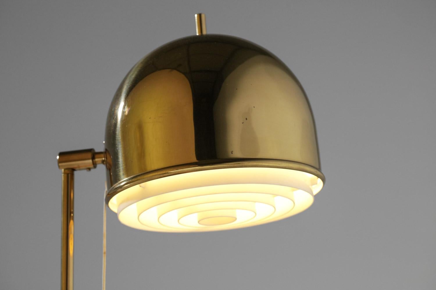 Swedish table lamp Bergboms B075 solid brass 1960 scandinavian - G766 In Good Condition For Sale In Lyon, FR