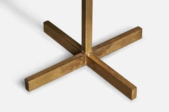 Swedish, Table Lamp, Brass, Rattan, Sweden, 1970s