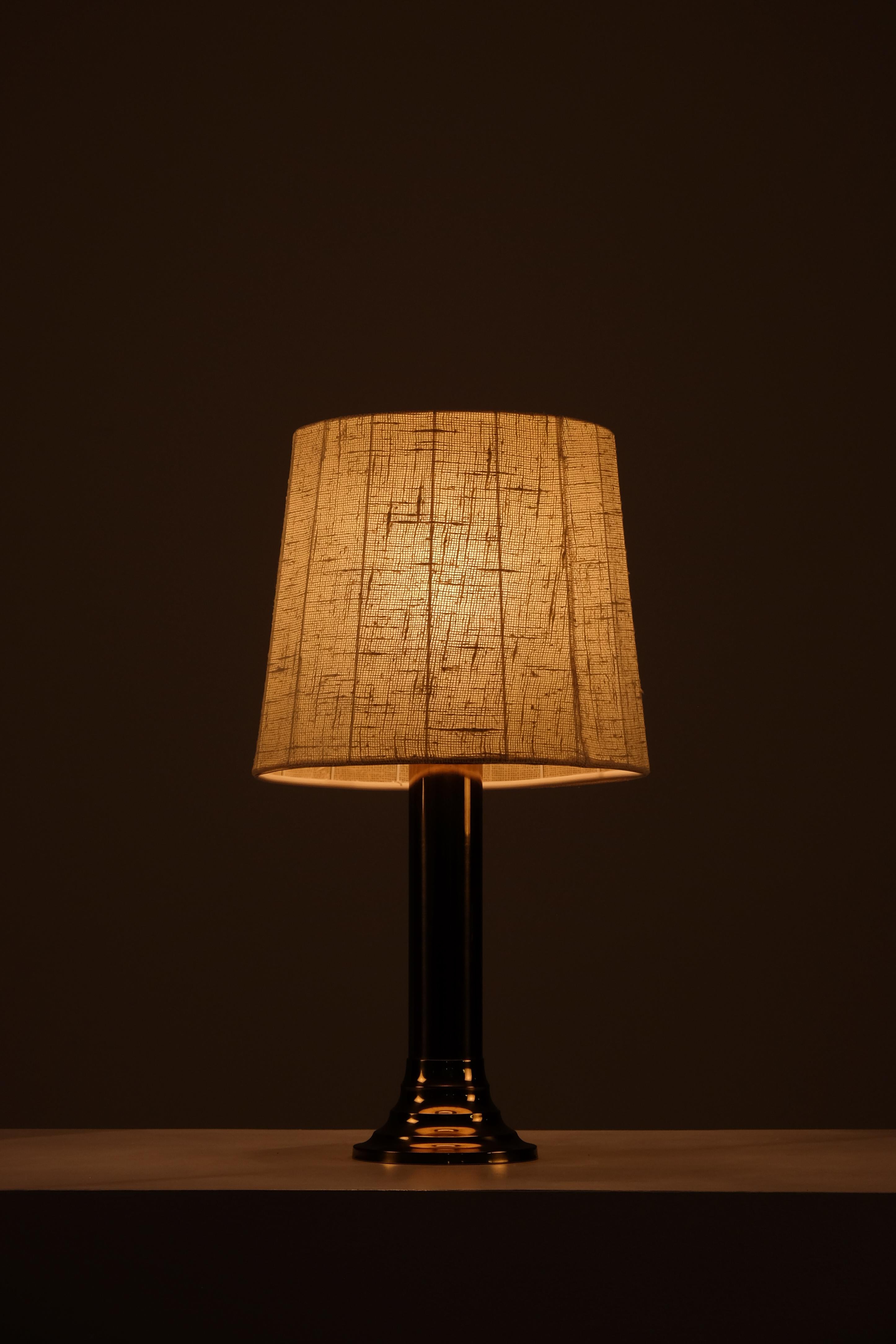Table lamp in brass manufactured by Bergboms, Sweden, 1960s.
