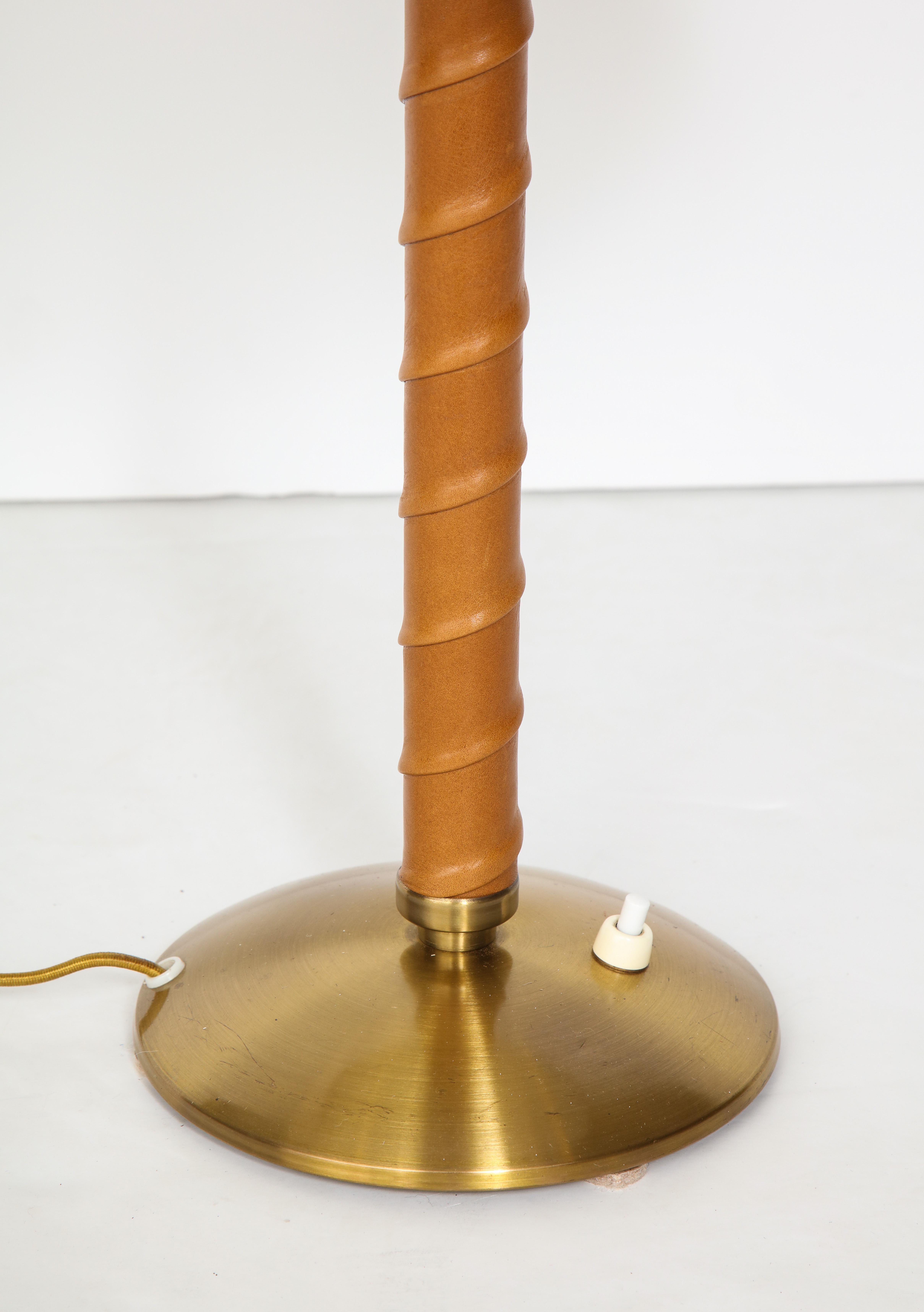 Brass Swedish Table Lamp by Einar Båckström, Malmö, circa 1940s