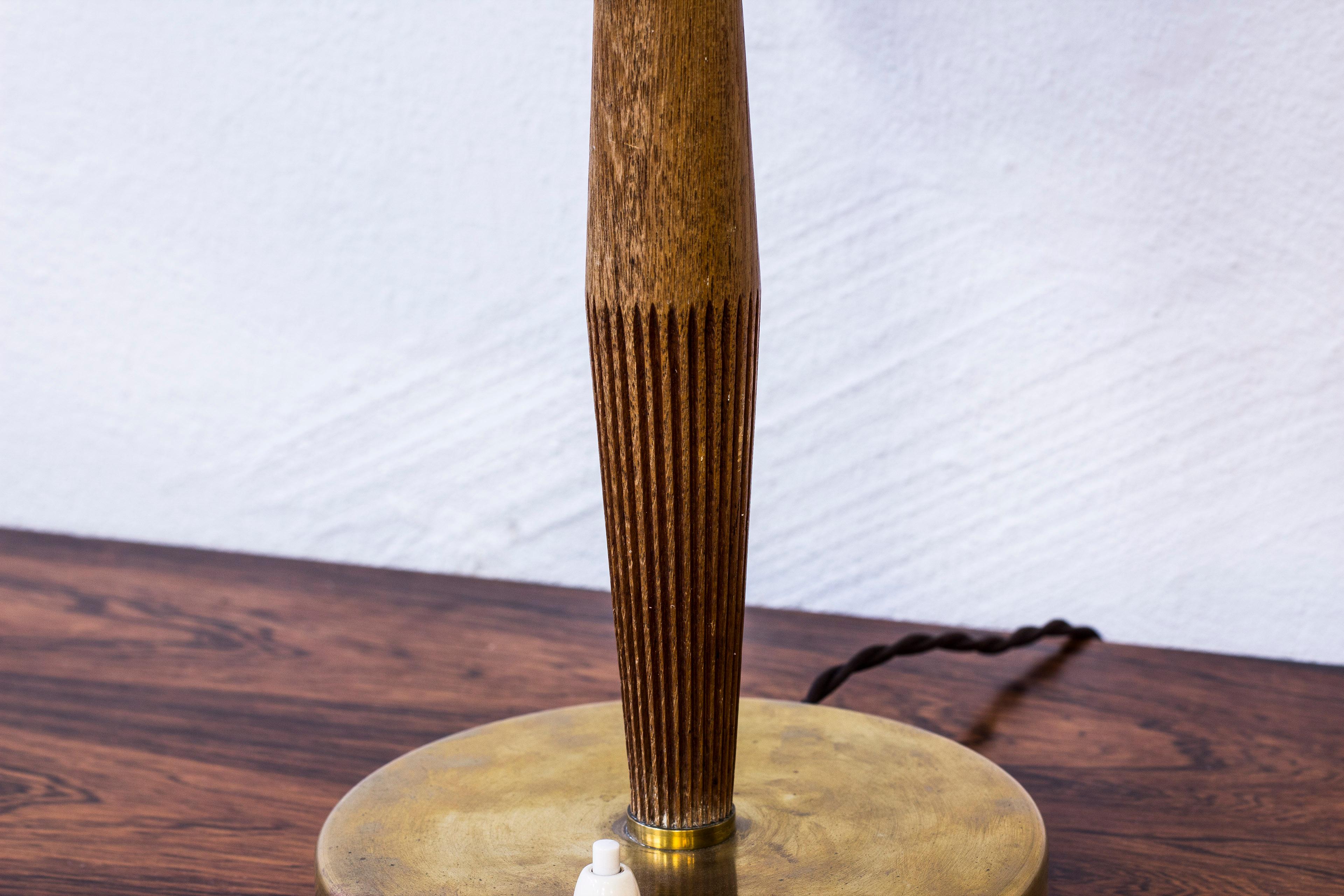 Brass Swedish Table Lamp by Hans Bergström for ASEA, , 1950s