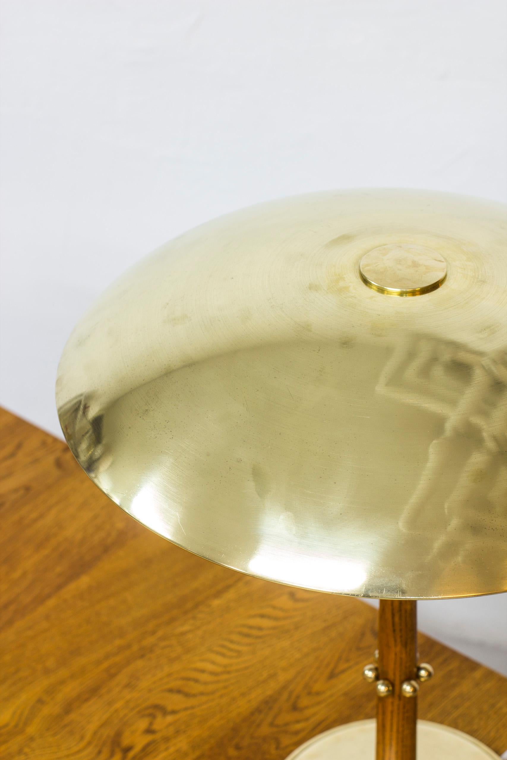 Mid-20th Century Swedish Table Lamp by Harald Notini and Böhlmarks, Sweden, 1940s