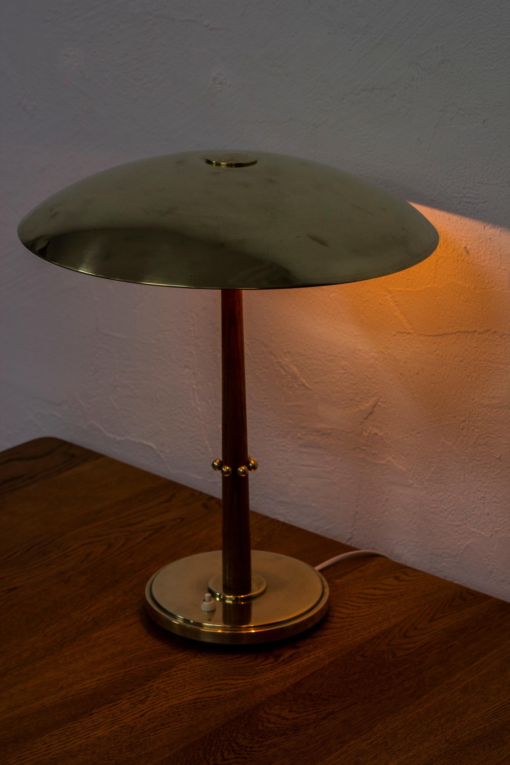 Swedish Table Lamp by Harald Notini and Böhlmarks, Sweden, 1940s 3