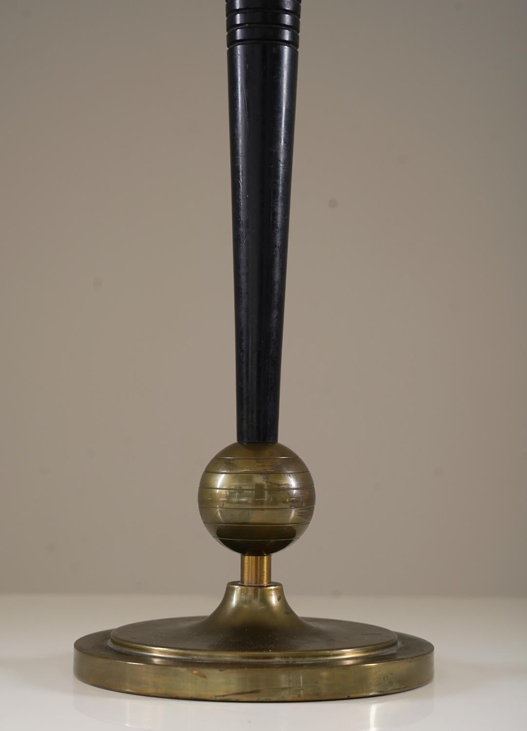 Brass Swedish Table Lamp from Böhlmarks, 1930s For Sale