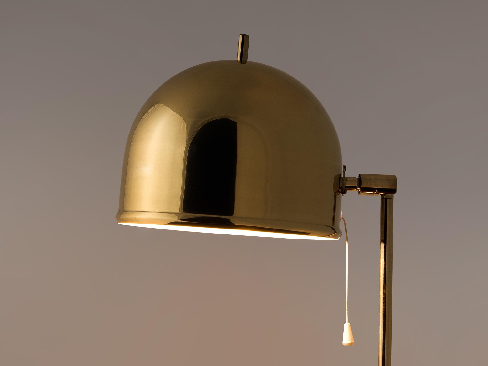 Scandinavian Modern Swedish Table Lamp in Brass by Bergboms