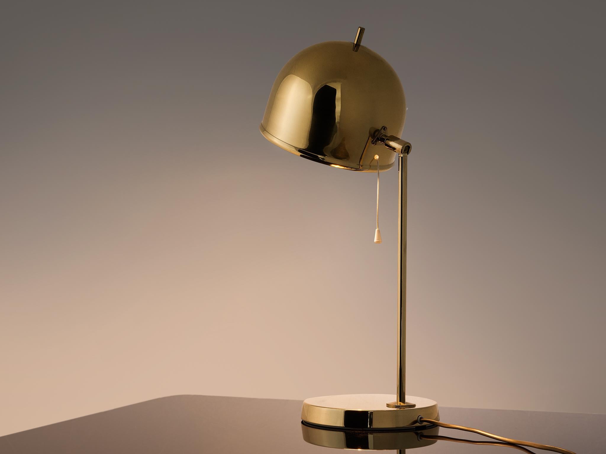 Mid-20th Century Swedish Table Lamp in Brass by Bergboms