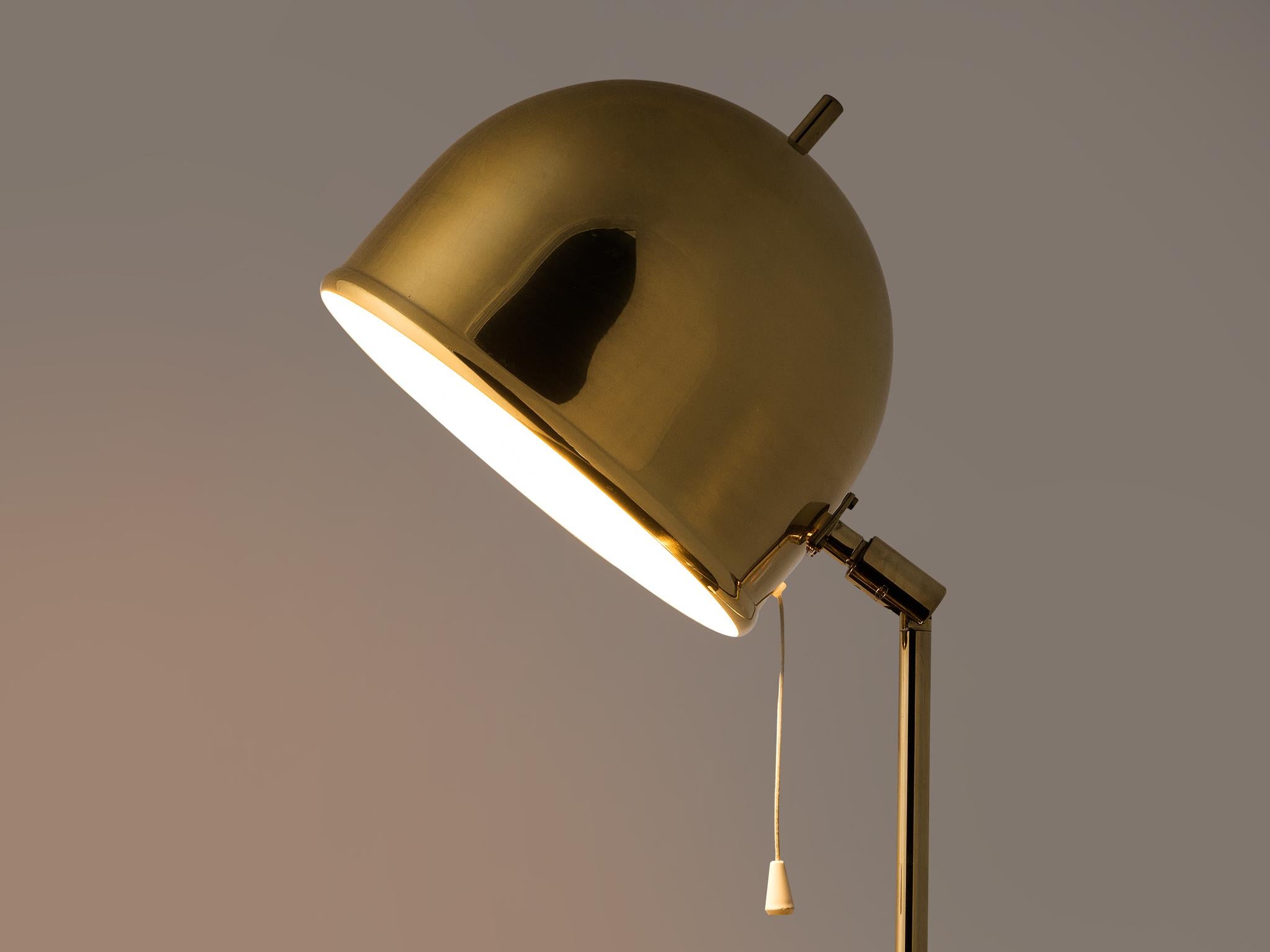 Swedish Table Lamp in Brass by Bergboms 1