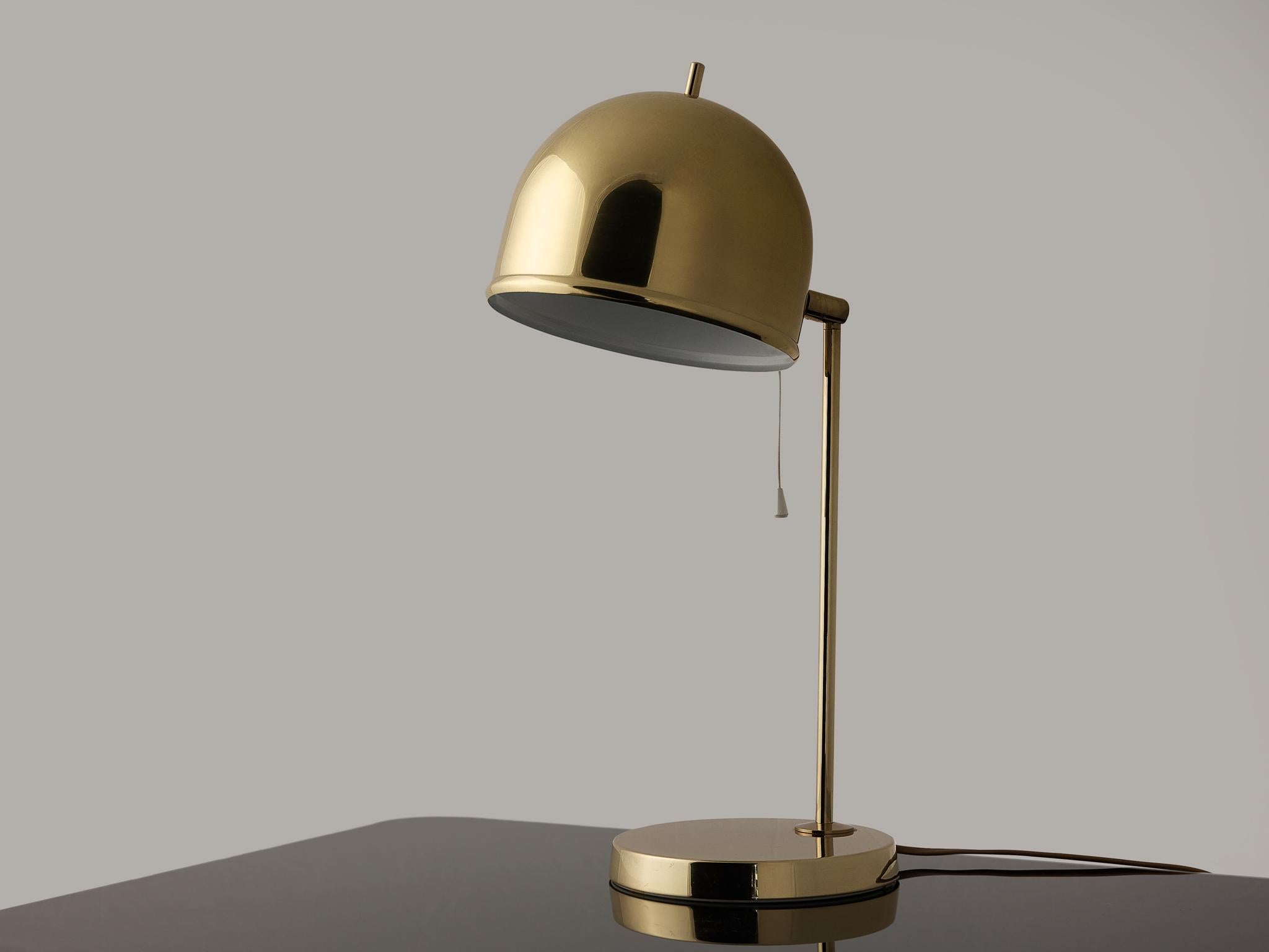 Swedish Table Lamp in Brass by Bergboms 2