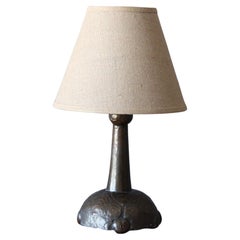 Swedish, Table Lamp, Patinated Copper, Sweden, c. 1940s