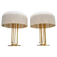 Swedish Table Lamps by Hans-Agne Jakobsson in Brass with Silk Fringe, 1950s