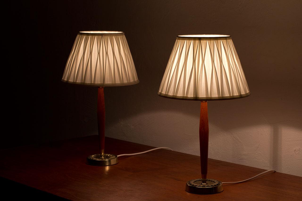 Swedish Table Lamps by Hans Bergström for ASEA, 1950s 6