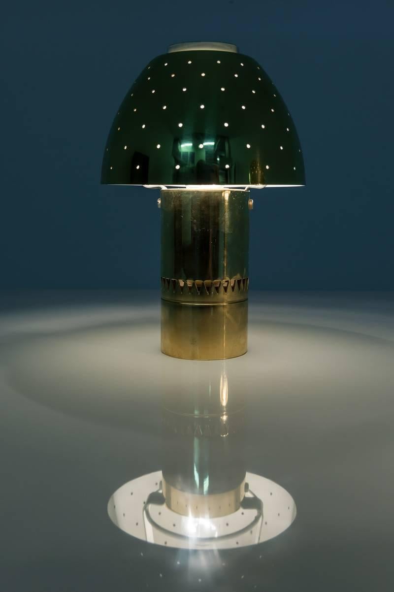 Swedish Table Lamps in Perforated Brass by Hans-Agne Jakobsson 1