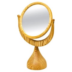 Swedish Table Mirror by Erik Höglund for Boda Trä, 1960s