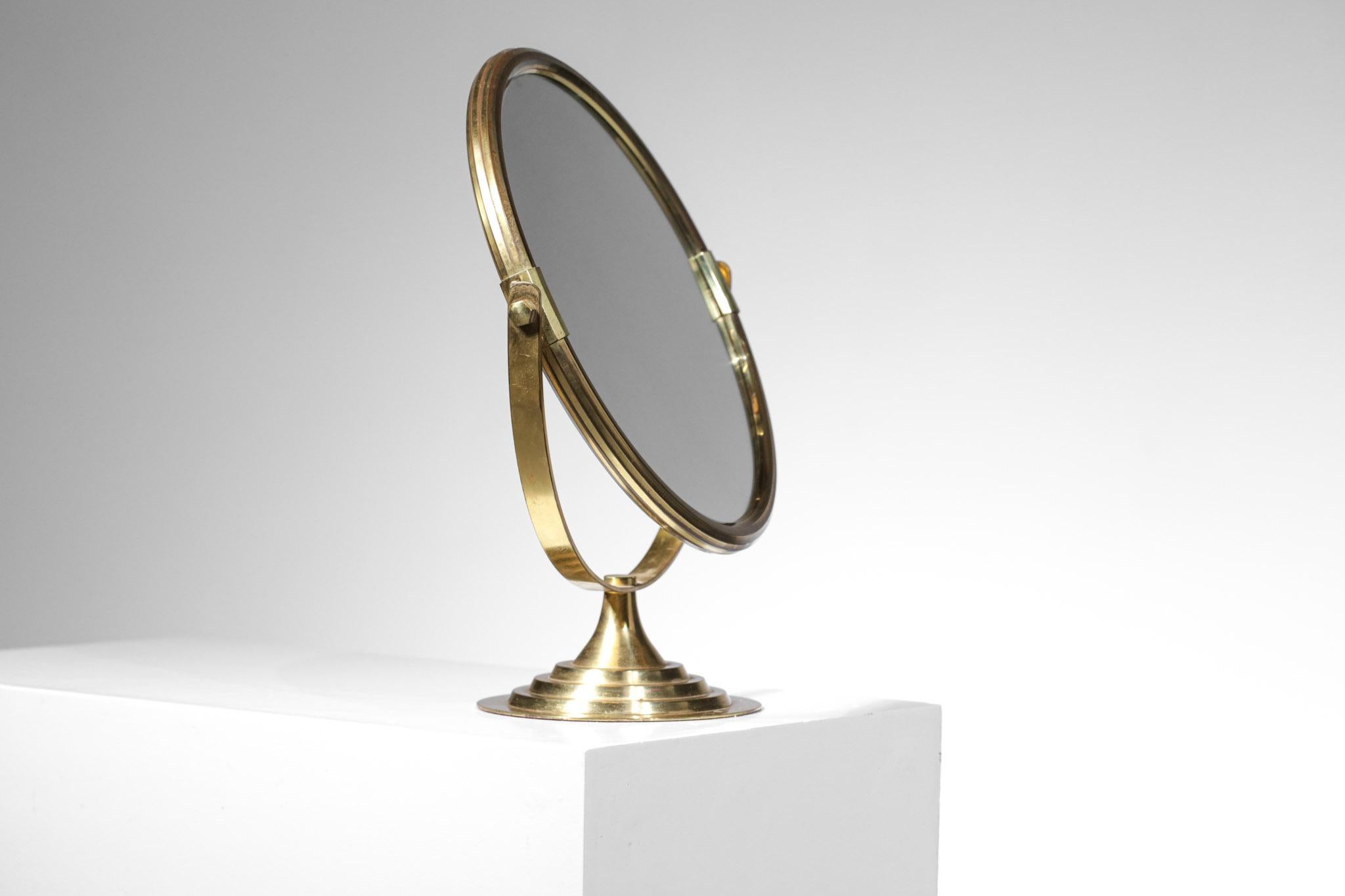 Swedish Table Mirror in Solid Brass from the 60s, G121 For Sale 6