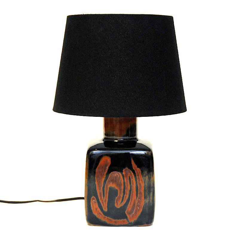 Swedish Table Lamp Sultan of Glazed Ceramic by Carl H. Stålhane, Rörstrand 1960s 2