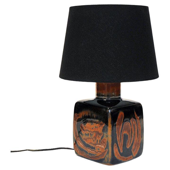 Swedish Table Lamp Sultan of Glazed Ceramic by Carl H. Stålhane, Rörstrand 1960s