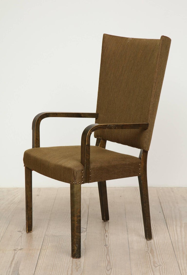 Swedish Tall Back Armchairs, Pair by Nordiska Kompaniet 'NK', circa