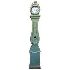 Antique Swedish Tall Case Clock with Calendar