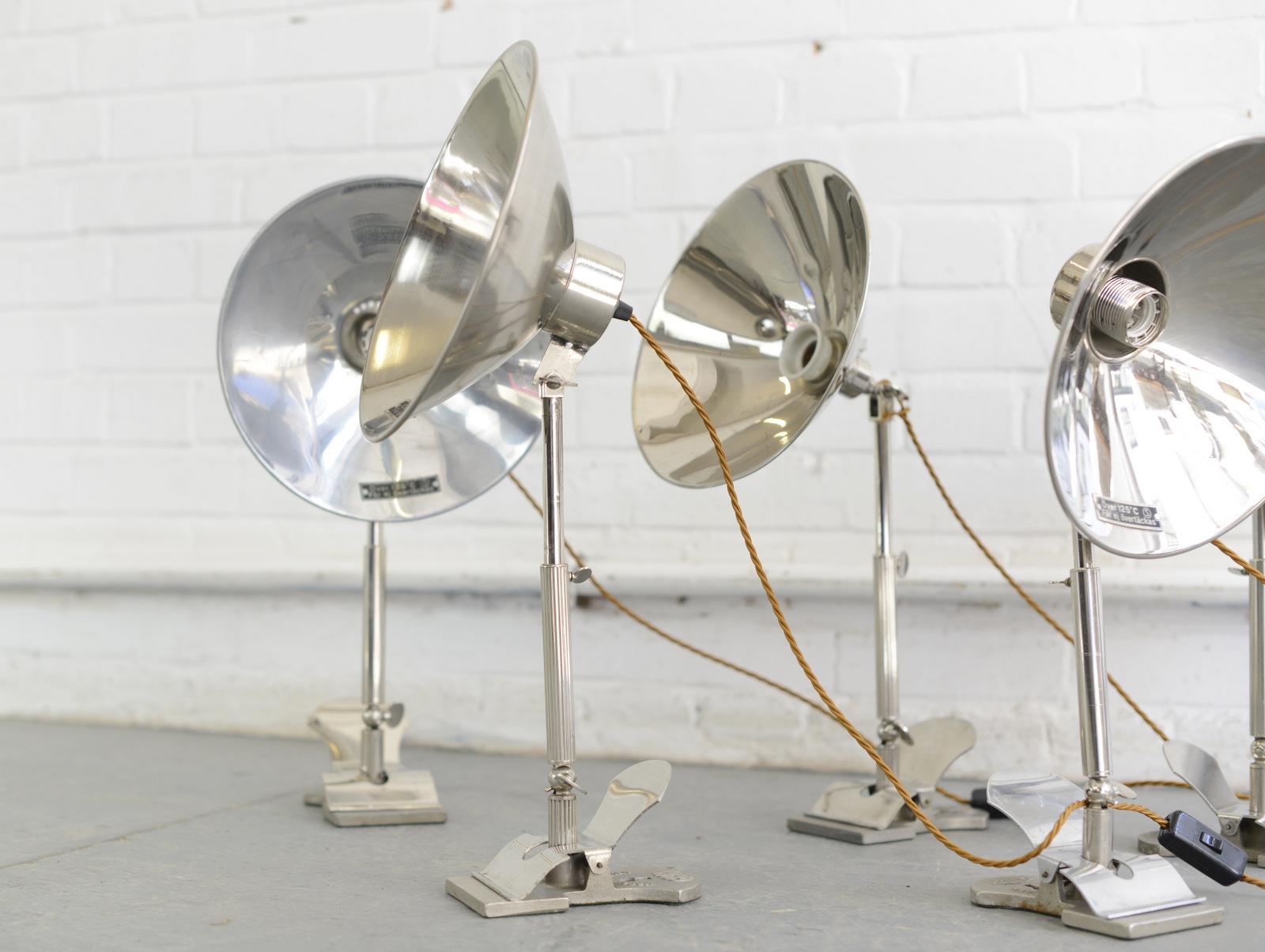 Industrial Swedish Task Lamps by Glory, circa 1930s