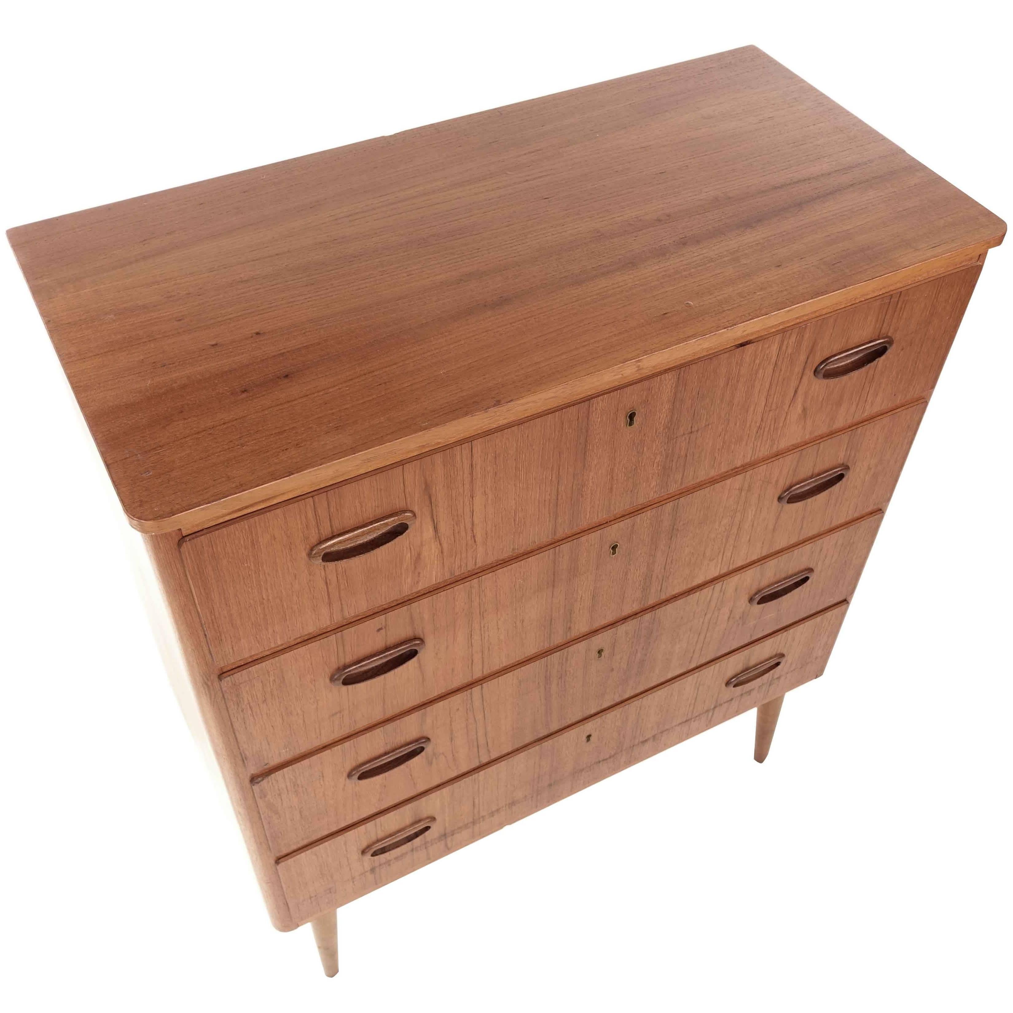 Swedish Teak Chest of drawers from 1950s
