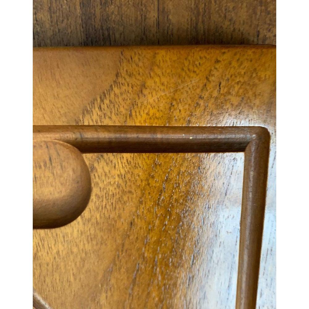 Tabla de cortar de teca sueca de Karl Holmberg, años 60 en venta 2