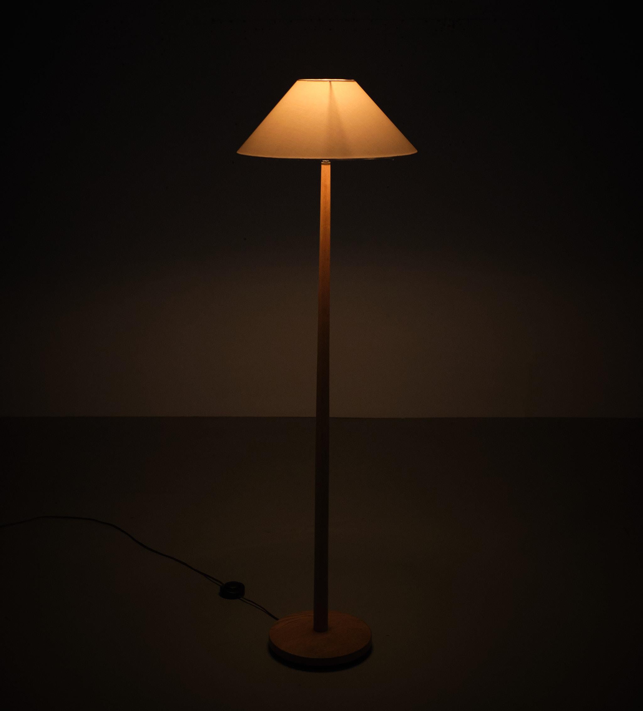 Mid-20th Century Swedish Teak Floor Lamp by George Kovacs, 1960s For Sale