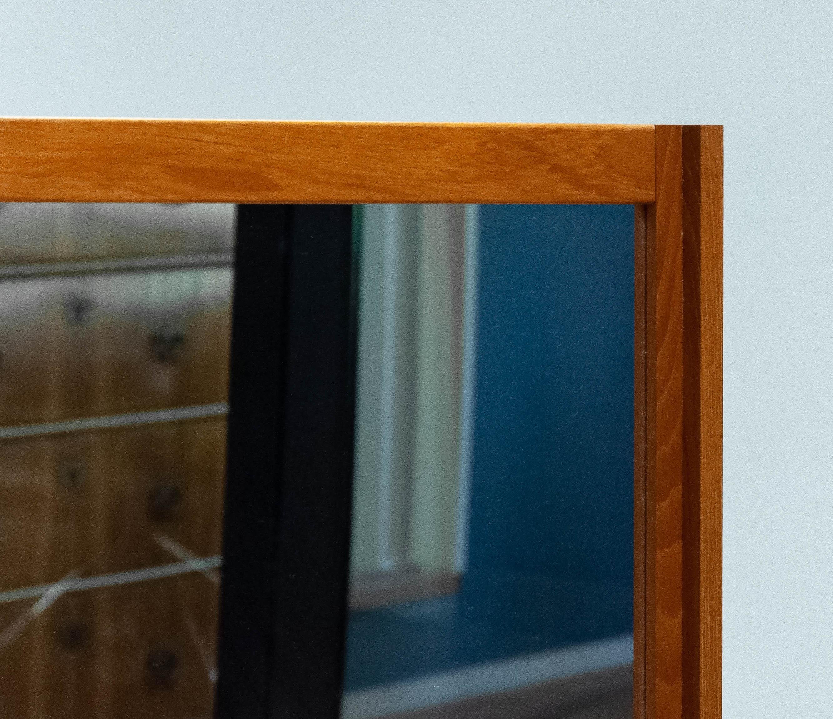 Suédois Ensemble / Coffre en teck suédois avec miroir assorti 
