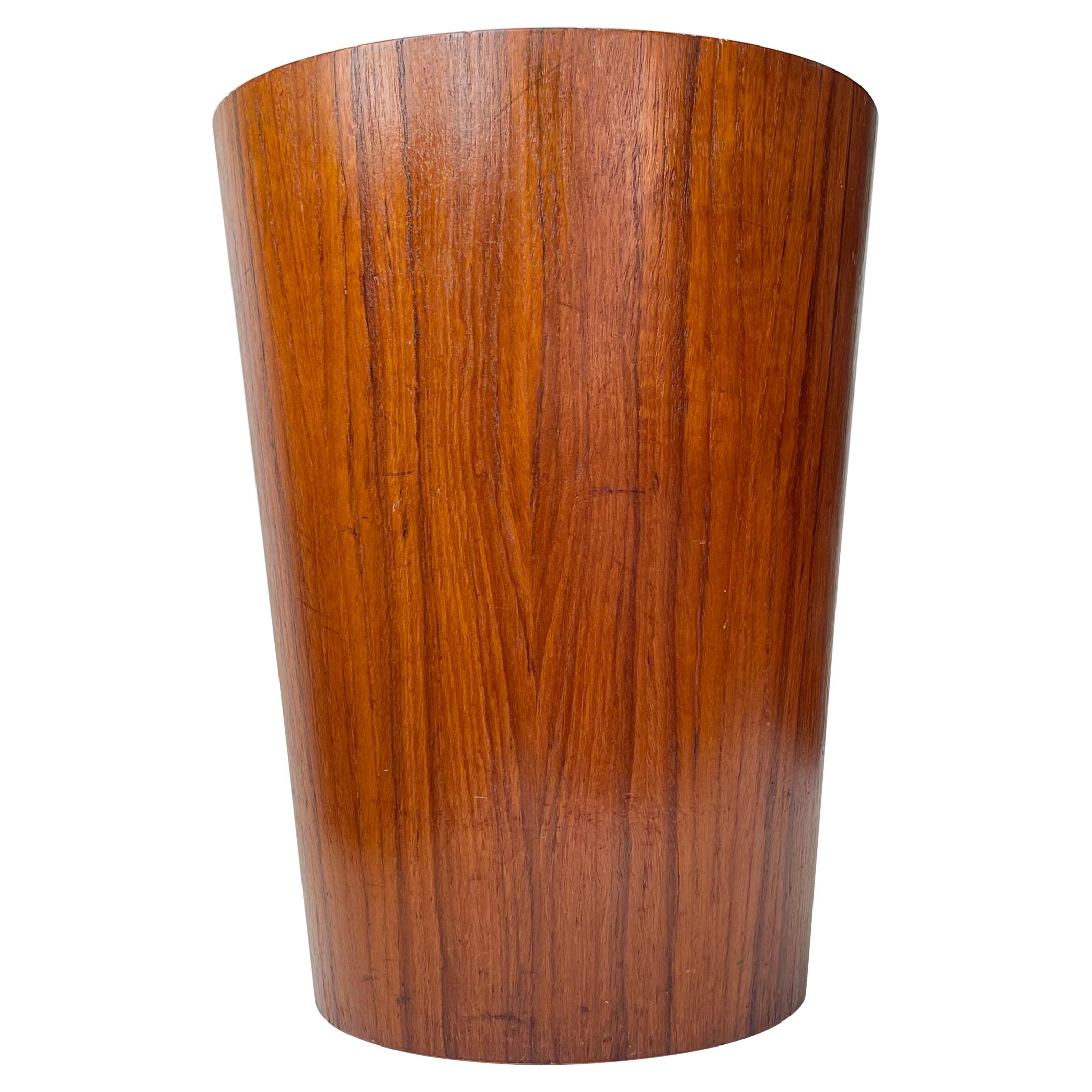 Swedish Teak Paper Waste Bin by Martin Åberg for Servex, 1960s