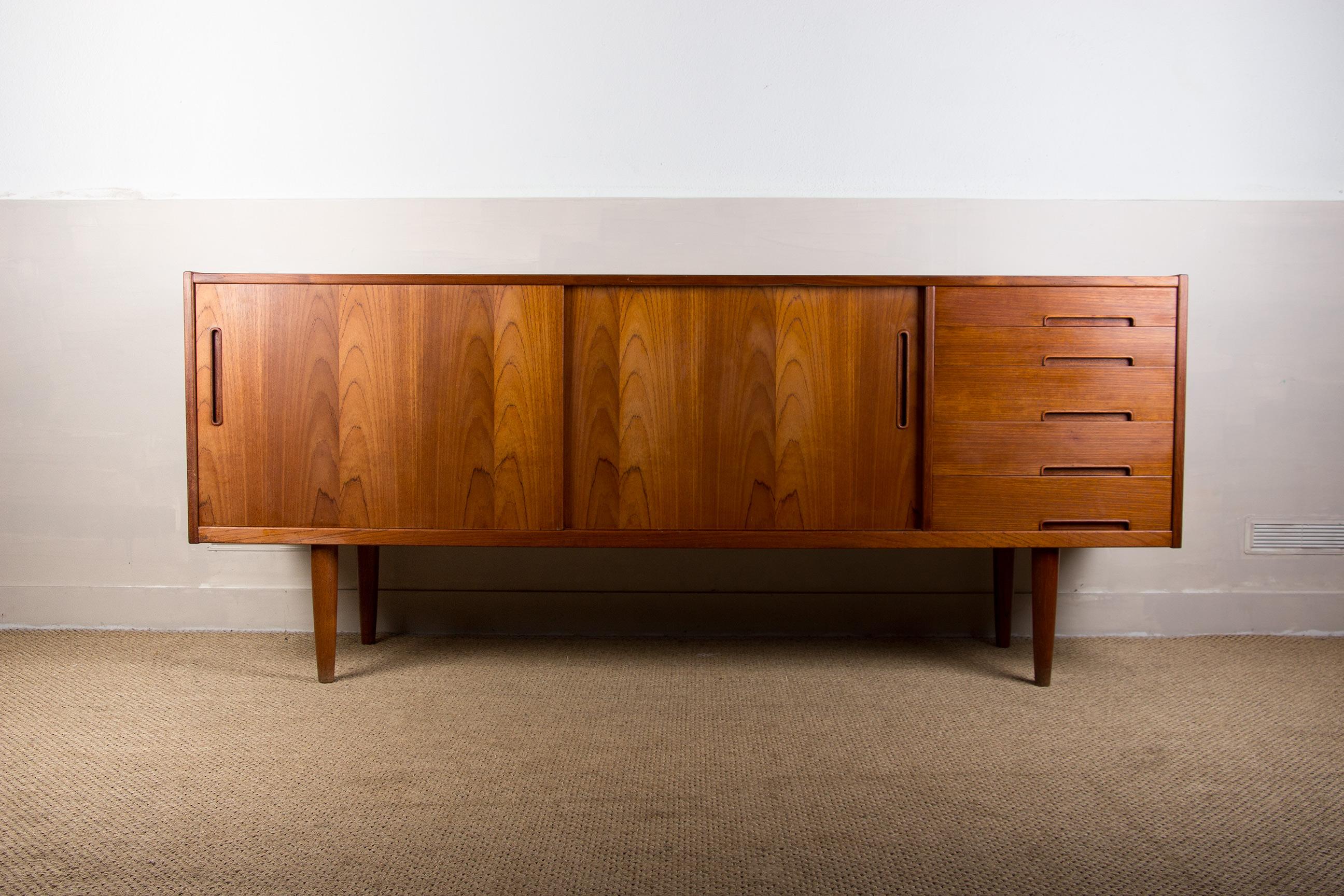 Scandinavian Modern Swedish Teak Sideboard by Nils Jonsson for Hugo Troeds, 1960