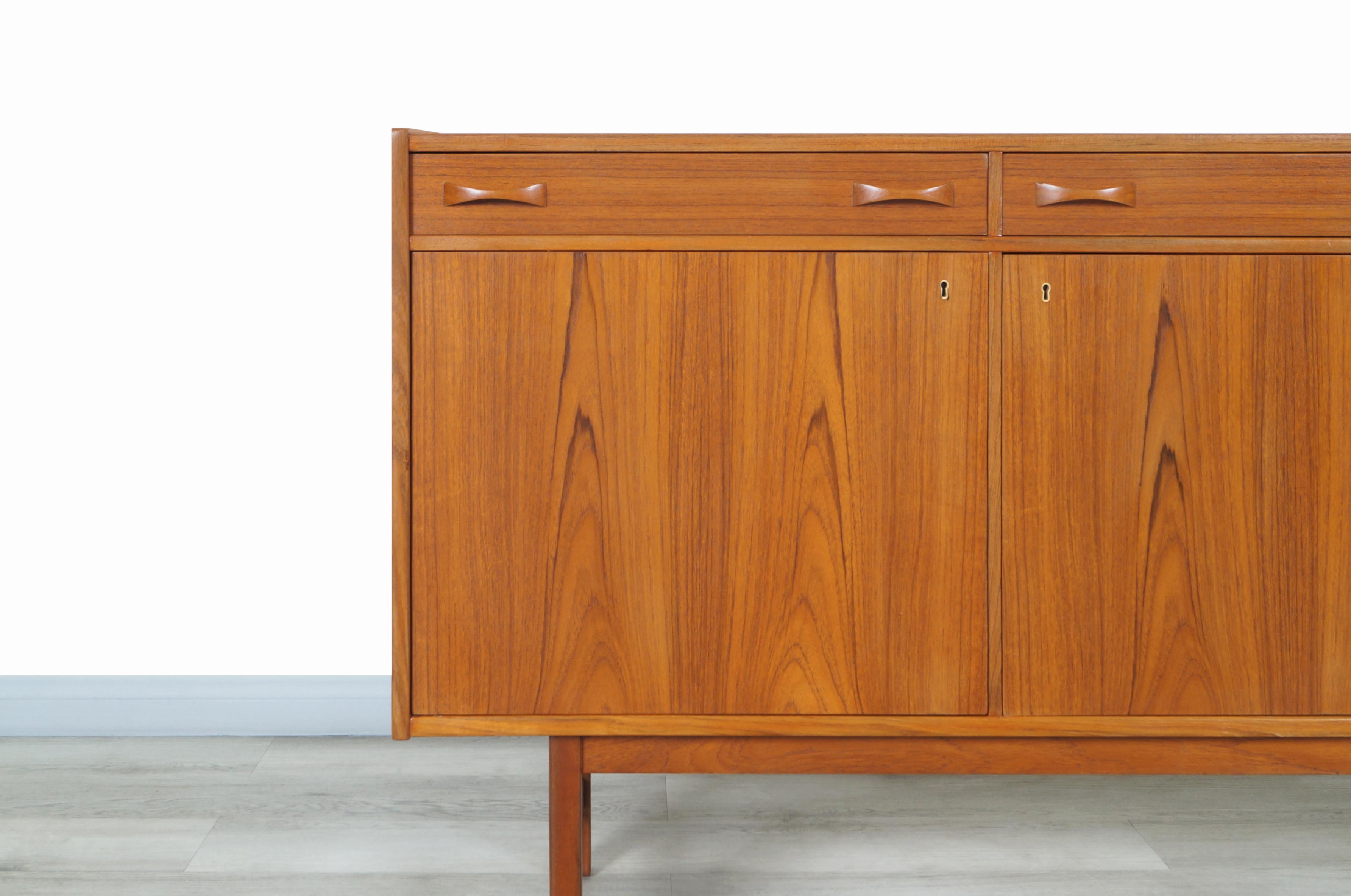 Mid-Century Modern Swedish Teak Sideboard by Tage Olofsson for Ulferts Mobler