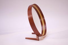 Swedish Teak Table Mirror by Uno and Östen Kristiansson for Luxus