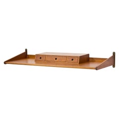 Swedish Teak Wall Shelf by Figge Olsson, 1961