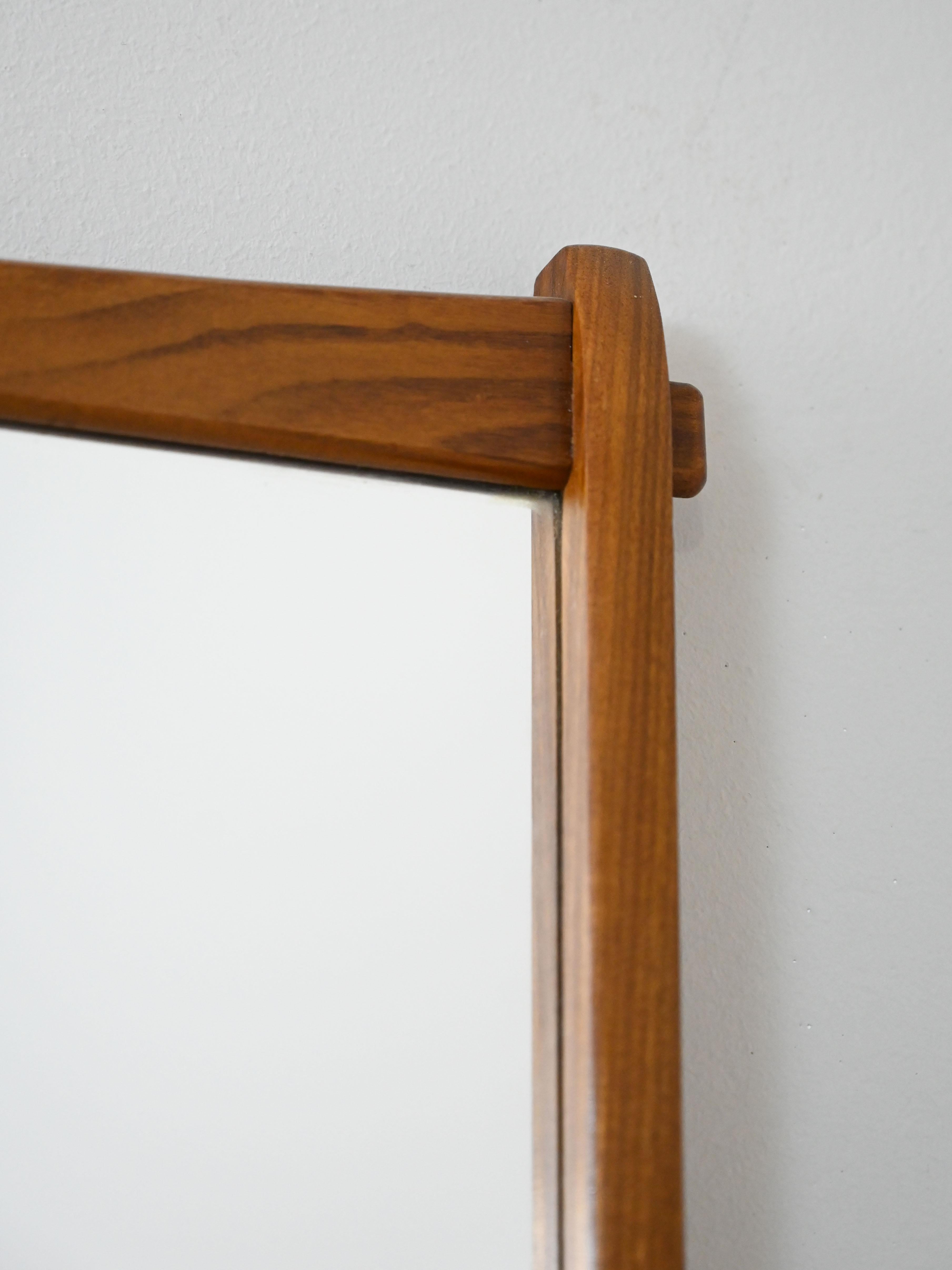 Swedish Teak Wood Mirror In Good Condition For Sale In Brescia, IT