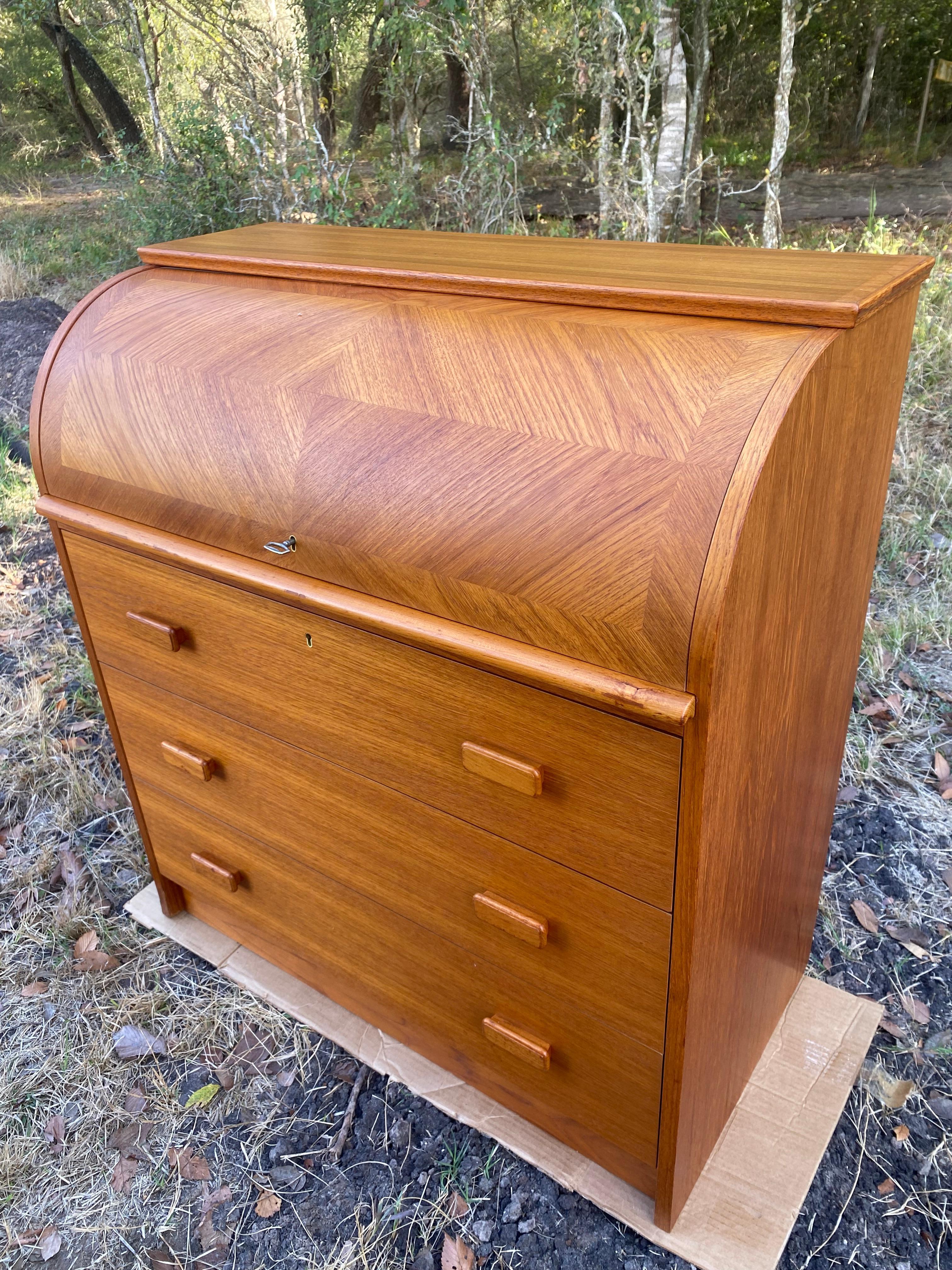 Swedish Teak Writing Bureau / Desk by Egon Ostergaard 5