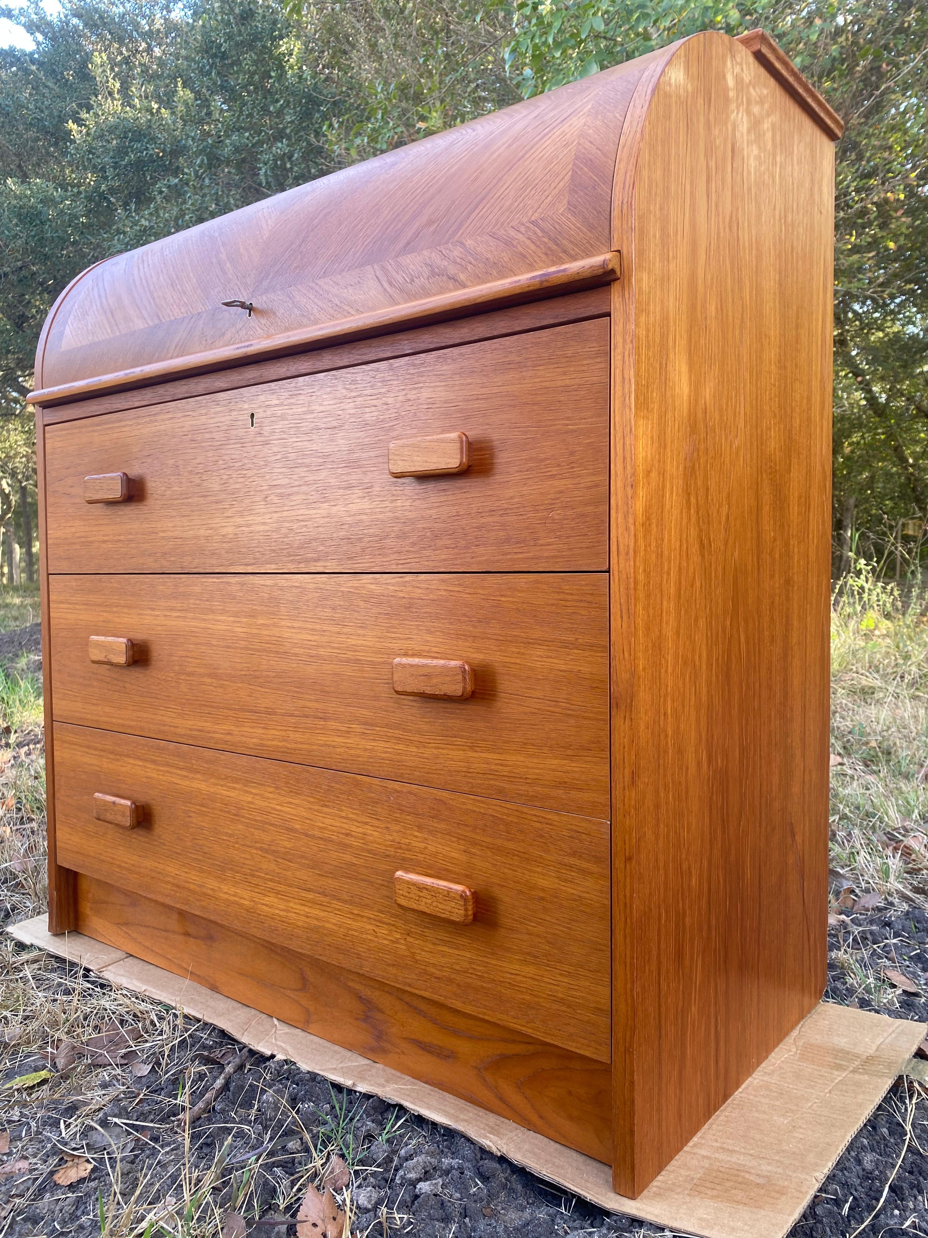 Swedish Teak Writing Bureau / Desk by Egon Ostergaard 3
